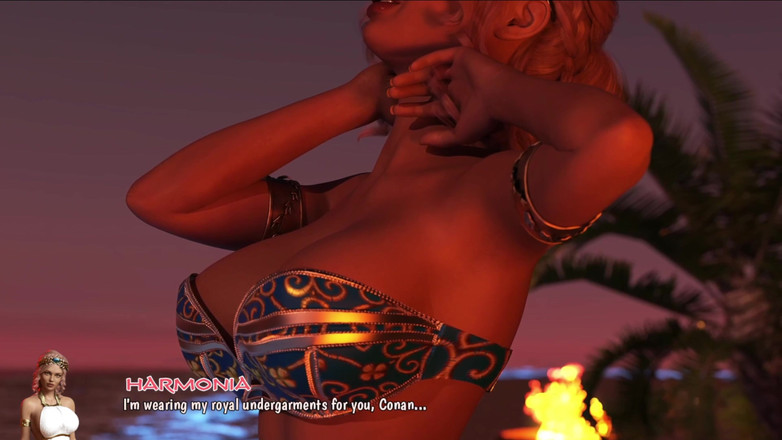 Anime_Sex_00: 그녀의 로얄 챔버에서 하모니아와 섹스하는 Conan - 깊은 애널과 보지 두근두근에 젖탱이 짜기