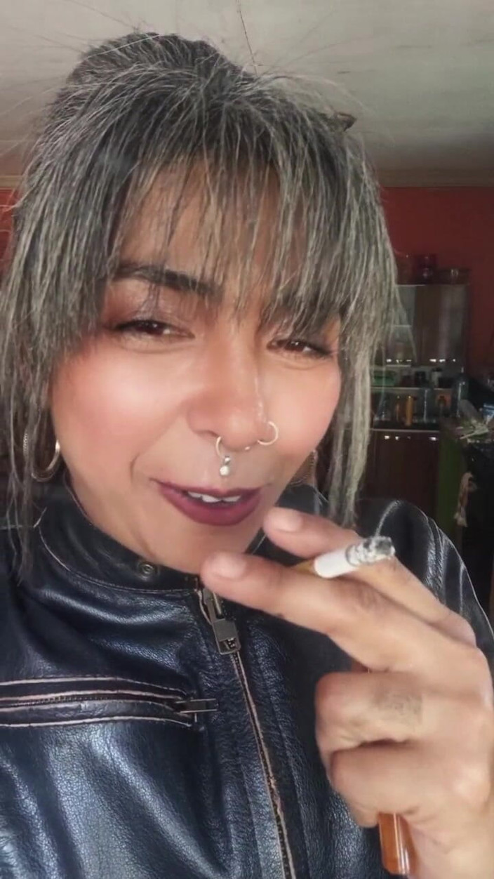 Casia Castro: Inhale Slowly, Smoking Instructions in Leather.