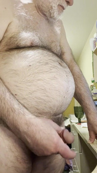Coach Karls stijve halverwege de middag tijdens een live camshow 6231