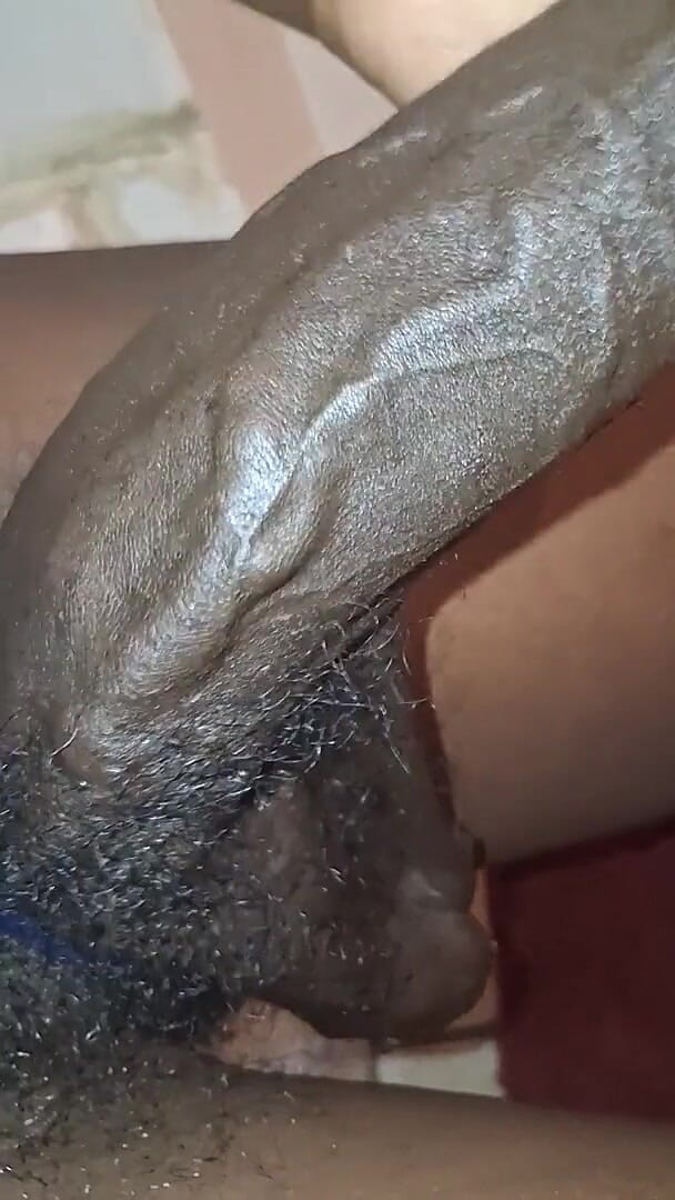 Stiff BBC Close up Action (Chocolate meat stick)