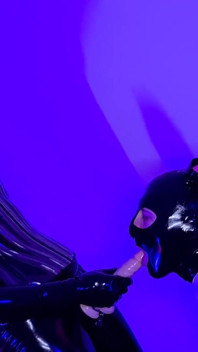 Latex Kigurumi pint rubberen Dolly vast