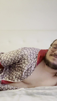 Young Man Teasing You in Bathrobe