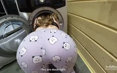 Sexy Babe Stuck in the Washing Machine and Fucked - Anny Walker