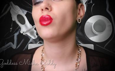 Goddess Misha Goldy: Seduzione di lipsberry! Adorate, sega e sborrate! JOI