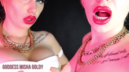 Goddess Misha Goldy: My lips will forever leave their red imprint on your...