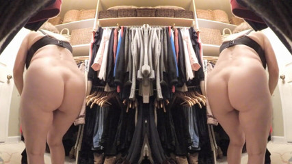 MarieRocks: Grandmas naked ass on the closet candid camera