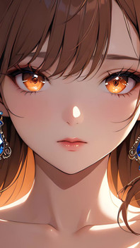 Ember Kiss: a Beautiful Young Woman Lit by a Tiny Flame