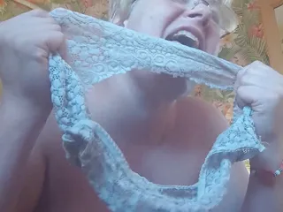 Panty play for fan, dp fuck,squirt and suck dildos