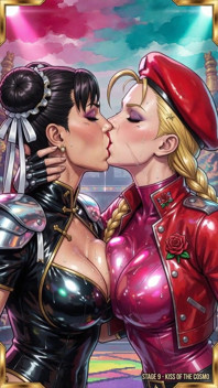 Street Fighter Babes Kissing