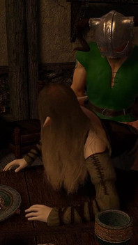 Dragonborn Hämmert Ein Tavernenmädchen - Skyrim-parodie