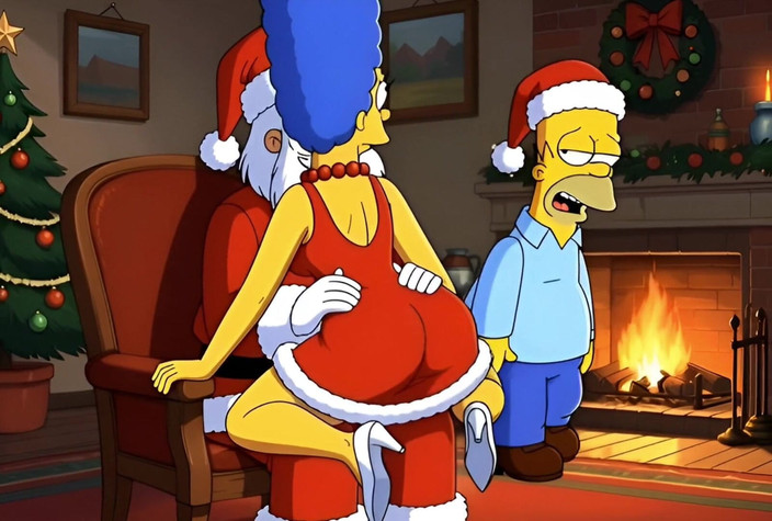 Octopussy Lovers Club: Santa Claus mengongkek suri rumah berkahwin Marge Simpson pada Hari...