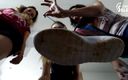 Czech Soles - foot fetish content: Дверяшка в видео от первого лица для 3-х топающих девушек