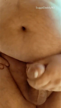 Daddy's Balls Bounce While Jerks off