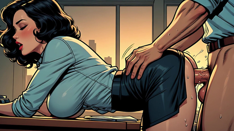 AI Porn: Office Sex Comic Style