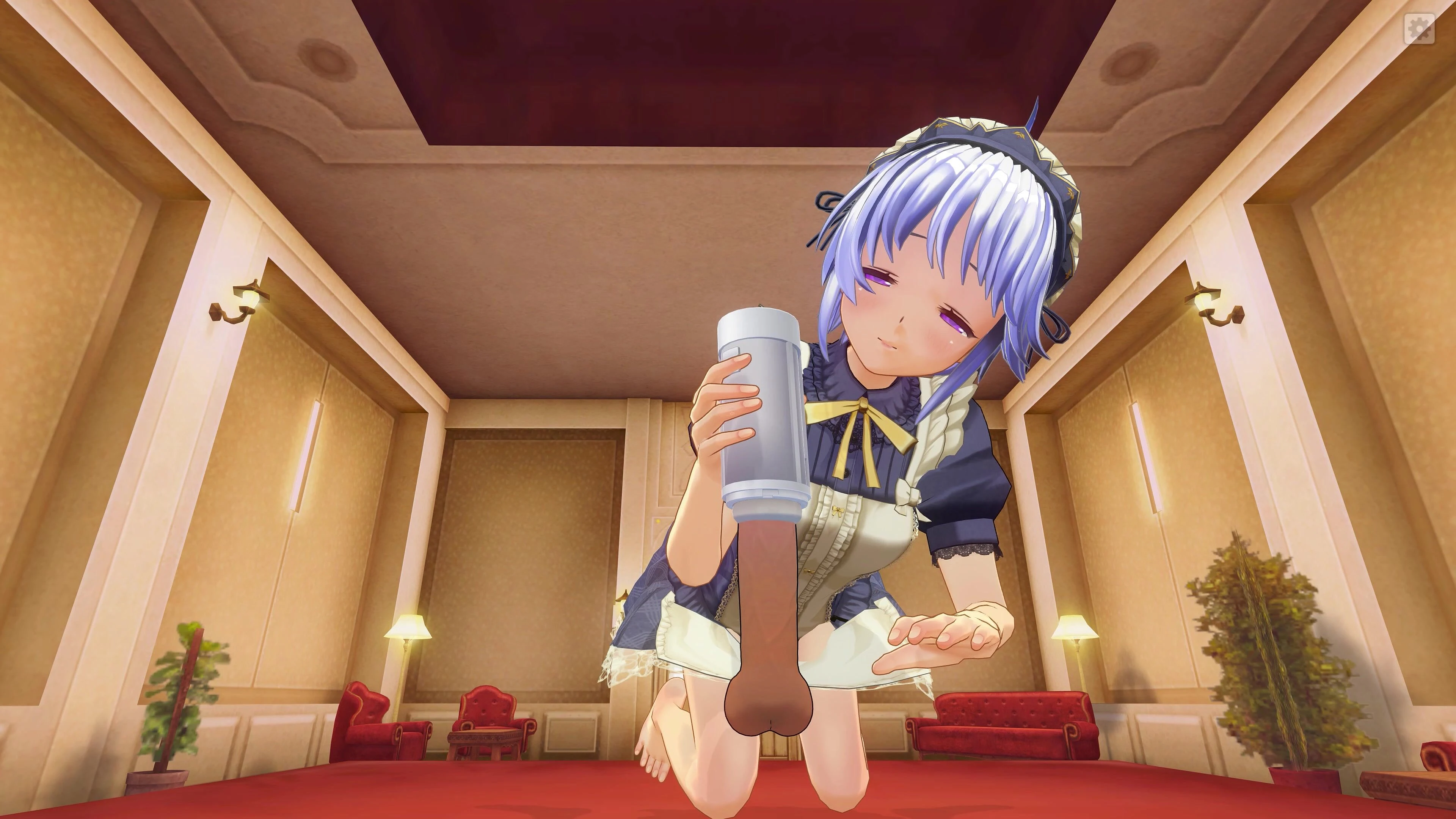 3D HENTAIメイドは偽の猫で彼女のディックを自慰行為します by H3DC | Faphouse