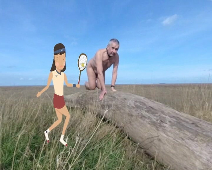 Andy: Berpose di Log