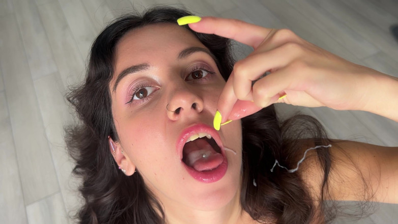 Katty West: Cum in Mouth and Play with Sperm