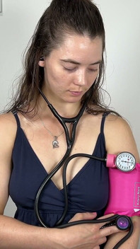 Manual Bp Arm with Audio in Dress