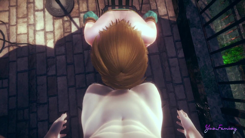 Yaoitube: Zelda Yaoi Femboy - blowjob sudut pandangan pertama pautan (tidak ditapis)