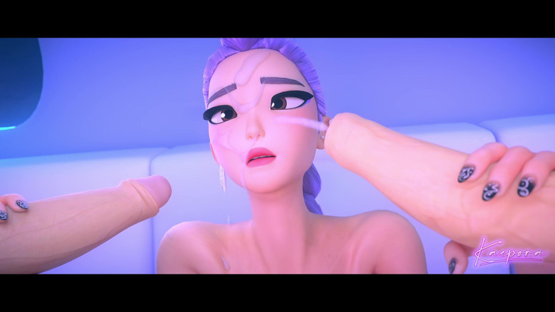 Kaepora NSFW: 飞机上的 Huntrix 游戏