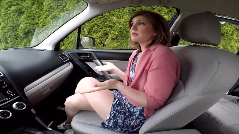 Housewife Ginger: In auto a noleggio con un collega