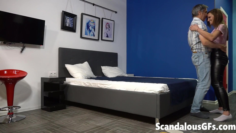 Scandalous GFs: My cheating gf enduring rough throbbing by my stepdaddy