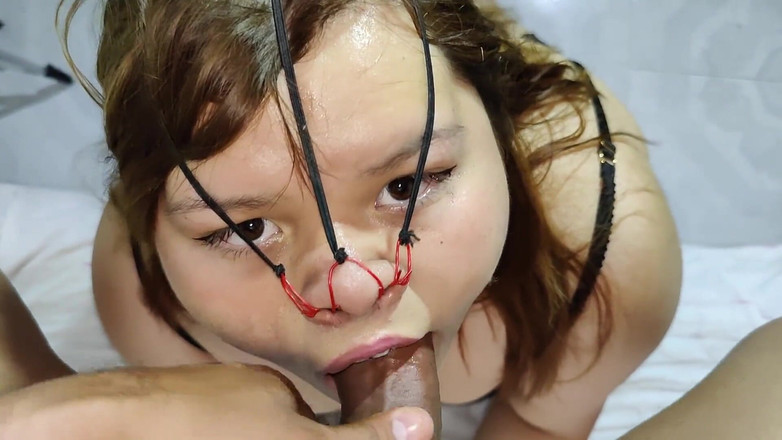 Sado Hentai: Tato baculatá děvka miluje cítit velkého ptáka hluboko v krku