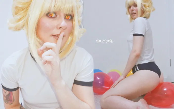 Spooky Boogie: Toga Himiko blows and pops ballons