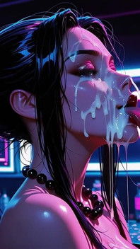 De cyberpunk-neukpartij van Neon Vixen - Ai-generated