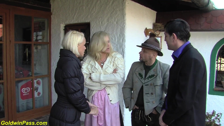 Goldwin pass: Extreme German wedding group sex party