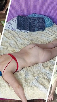 Spuszczam się na ciało mojej żony. Amatorskie para szalony seks