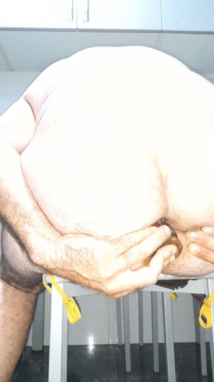 Xauencaliente: Double Penetration in My Ass with Double Dildo Close-up