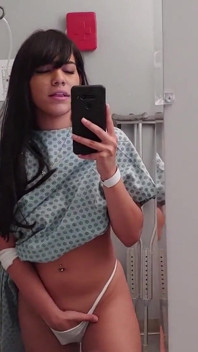 Busty Big Ass Quarantined Teen Almost Caught Masturbating in Hospital Room