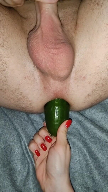 Wild Life PA: Cucumber Ass Fucking by My Wife