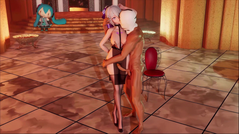 MikuMotion: [एमएमडी] अहंकारी नृत्य अब्राकदबरा गुदा सेक्स दूध की चेन ब्लैक सिल्क डांस स्लैप