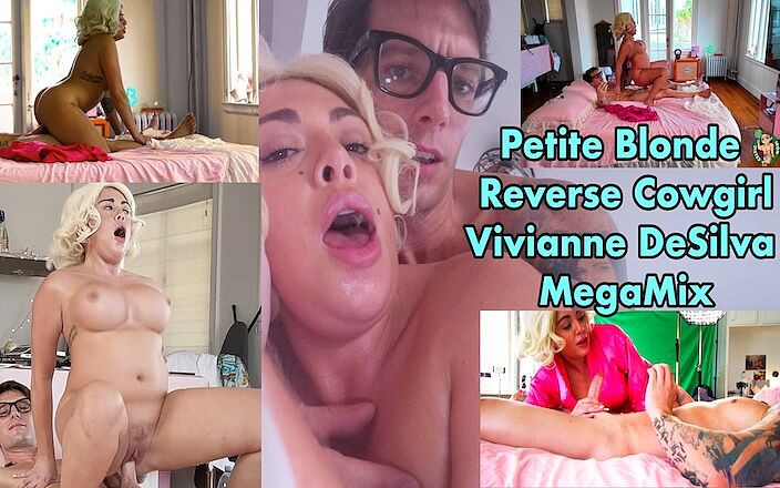 Celtic Iron: Drobná blondýna reverzní cowgirl Vivianne Desilva Mega mix