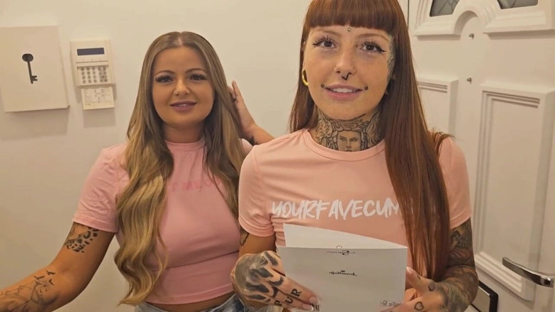 Yourfavecumslut: Vi gav de nya grannarna en welcum present!