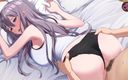 MsFreakAnim: Hentai ongecensureerde stiefzus wilde graag neuken na het zwembad