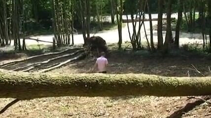 Hard Lesbians: Two gilfs feeling horny in the woods