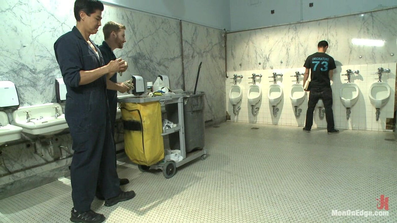 Men on Edge: Hot Student Taken Down and Edged in the Classroom