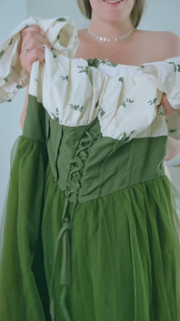 Quickly Putting on a Beautiful Dress