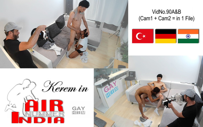 GAYheim: 在慕尼黑与 Kerem 和印度人勾搭