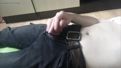 Pasha: Killen I Joggare Runkar Av Sin Kuk Och Stönar