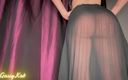 GassyKat: 시스루 블랙 드레스를 입은 창녀