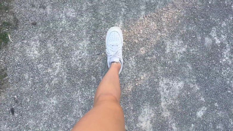 Nadia Foxx: Risky Trail Walk with My Lush!