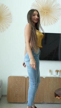 The Blowjob of Your Dreams: a Beautiful Girl with Long Hair Sucks Eagerly and Deeply