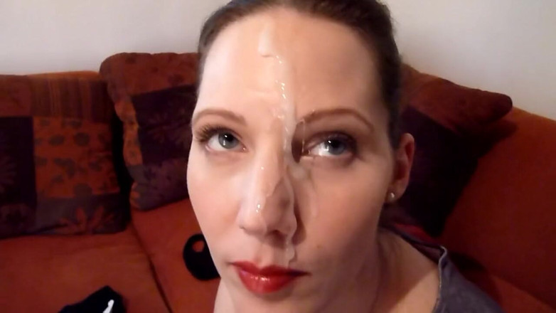 Viktoria Goo: Cumslut - facialisée sans avertissement !