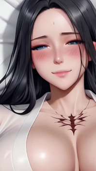 Ein Bett mit Unohana Restu aus Bleach (anime) teilen und in sie kommen