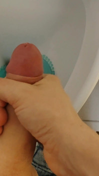 Sperma-mix aus jungem weißem, dünnem, unbeschnittenem jungen