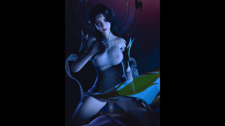 X Hentai: La dea del sogno della tentazione scarlatta - Animazione 3D Hentai